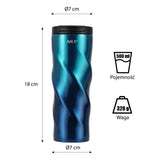 KUBEK TERMICZNY STALOWY NIEBIESKI 500ML NILS CAMP NCB21