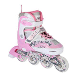 NF10927 A 2w1 PINK ŁYŻWOROLKI Z WYM. PŁ. FIGUROWĄ NILS EXTREME