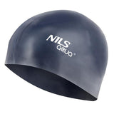JEDNOKOLOROWY F248 NAVY BLUE CZEPEK SILIKONOWY NILS AQUA