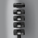 HANTLE CIĘŻARKI REGULOWANE BLACK 2 x 5 KG ZMIANA WAGI ANTY-ROLL HMS HL02