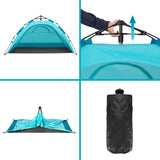 NAMIOT PLAŻOWY SAMOROZKŁADAJACY OCHRONA UV NIEBIESKI NILS CAMP NC4802