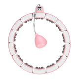 ZESTAW REGULOWANY HULA HOP FH06 PINK Z OBCIĄŻNIKEIM I LICZNIKIEM + PAS BR160