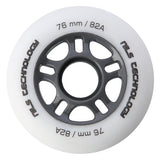 KÓŁKA PU 76x24 82A BIAŁE MATOWE (4 szt.) NILS EXTREME