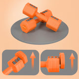 HANTLE CIĘŻARKI REGULOWANE ORANGE 2 x 2.5 KG ZMIANA WAGI ANTY-ROLL HMS HL03