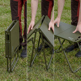 SKŁADANY STOLIK TURYSTYCZNY ZIELONY NILS CAMP NC3310 MILITARY