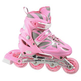 NH18366 A 2w1 PINK ŁYŻWOROLKI Z WYM. PŁ. HOKEJOWĄ NILS EXTREME