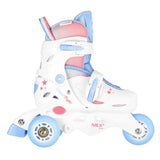 ŁYŻWOROLKA 3W1 THREE STEPS W ZESTAWIE Z WROTKĄ BIAŁA NILS FUN NJ1190