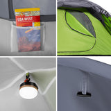 NAMIOT KEMPINGOWY DISCOVERY ZIELONO-SZARY NILS CAMP NC6006