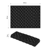 MATA KEMPINGOWA DO SIEDZENIA Z PODBICIEM ALUMINIOWYM +IXPE 40 CM CZARNA NILS CAMP NC17105