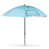 PARASOL/PARAWAN PLAŻOWY 2W1 XXL 240 CM NIEBIESKI NILS NC17114