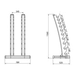 STOJAK NA HANTLE PIONOWY COMMERCIAL HMS STR37