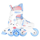 ŁYŻWOROLKA 3W1 THREE STEPS W ZESTAWIE Z WROTKĄ BIAŁA NILS FUN NJ1190