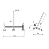 PODNOŚNIK DO SZTANGI DEADLIFT BARBELL JACK COMMERCIAL HMS STR44