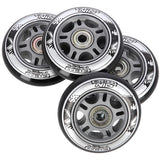ZESTAW PU 80x24 82A CZARNE N (4 szt.) + ABEC-9 (8 szt.) NILS EXTREME