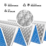 MATA KEMPINGOWA SKŁADANA Z PODBICIEM ALUMINIOWYM + XPE 195 CM NIEBIESKA NILS CAMP NC17103