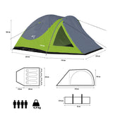 NAMIOT KEMPINGOWY DISCOVERY ZIELONO-SZARY NILS CAMP NC6006