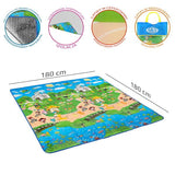 NC8007 KOC PIKNIKOWY DZIECIĘCY 180x180 PVC EPE ALU NILS CAMP