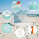 PARASOL - PARAWAN PLAŻOWY 2W1 OCHRONA UV NILS CAMP NC4803