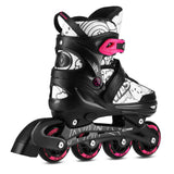 ŁYŻWOROLKI DZIECIĘCE 4w1 REGULOWANE M 35-38 RÓŻOWE NILS EXTREME NH10907 TINTY
