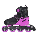 NF7104 A 2w1 BLACK/D. PINK ROZM. S ŁYŻWOROLKI Z WYM. PŁ. FIGUROWĄ NILS EXTREME