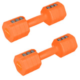 HANTLE CIĘŻARKI REGULOWANE ORANGE 2 x 2.5 KG ZMIANA WAGI ANTY-ROLL HMS HL03