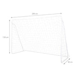 BRAMKA PIŁKARSKA Z SIATKĄ I PANELEM DO CELOWANIA 2w1 240x150cm NILS BR240P