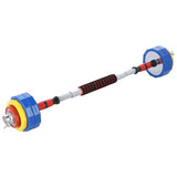 SKCT20 SZTANGIELKI-SZTANGA W WALIZCE KOLOROWE 2x10KG HMS