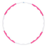 HHP090 PINK-WHITE HULA HOP 0,4KG 90CM ONE FITNESS