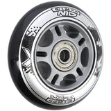 ZESTAW PU 80x24 82A CZARNE N (4 szt.) + ABEC-9 (8 szt.) NILS EXTREME