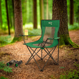 KRZESŁO TURYSTYCZNE ZIELONO-CZARNY NILS CAMP NC3302