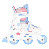 ŁYŻWOROLKA 3W1 THREE STEPS W ZESTAWIE Z WROTKĄ BIAŁA NILS FUN NJ1190