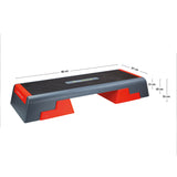 Step do aerobiku HMS Premium AS007 czarny/czerwony 3-stopniowy