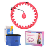 ZESTAW HULA HOP Z OBCIĄŻENIKIEM PLUS PAS FH01+BR125 RED