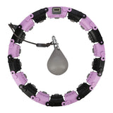 FH03 VIOLET/BLACK HULA HOP Z OBCIĄŻNIKIEM I LICZNIKIEM STOCK