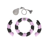 Hula hop FH04 violet/black z obciążeniem i licznikiem