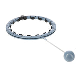 HULA HOP Z OBCIĄŻNIKIEM I LICZNIKIEM FH07 GRAY PLUS SIZE