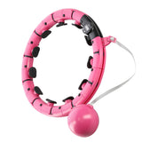 HULA HOP Z OBCIĄŻNIKIEM I LICZNIKIEM FH07 PINK PLUS SIZE
