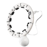 ZESTAW REGULOWANY HULA HOP PLUS SIZE FH07 WHITE Z OBCIĄŻNIKEIM I LICZNIKIEM + PAS BR125