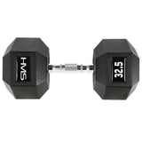 HANTEL ŻELIWNY HMS HEX PRO 32,5 KG OUTLET