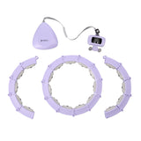 ZESTAW HULA HOP MAGNETYCZNY VIOLET HHM14 Z LICZNIKIEM HMS + PAS WYSZCZUPLAJĄCY BR163