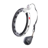 HULA HOP BLACK Z MAGNESEM I OBCIĄŻNIKIEM + LICZNIK HMS HHM15