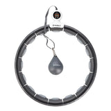 HULA HOP BLACK Z MAGNESEM I OBCIĄŻNIKIEM + LICZNIK HMS HHM15