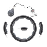 HULA HOP BLACK Z MAGNESEM I OBCIĄŻNIKIEM + LICZNIK HMS HHM15