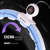 HULA HOP BLUE Z MAGNESEM I OBCIĄŻNIKIEM + LICZNIK HMS HHM15