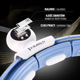 HULA HOP BLUE Z MAGNESEM I OBCIĄŻNIKIEM + LICZNIK HMS HHM15
