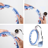 HULA HOP BLUE Z MAGNESEM I OBCIĄŻNIKIEM + LICZNIK HMS HHM15