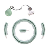 ZESTAW HULA HOP MAGNETYCZNY GREEN HHM15 Z LICZNIKIEM HMS + PAS WYSZCZUPLAJĄCY BR163 RED