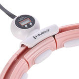 ZESTAW HULA HOP MAGNETYCZNY PINK HHM15 Z LICZNIKIEM HMS + PAS WYSZCZUPLAJĄCY BR163 RED