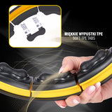 ZESTAW HULA HOP MAGNETYCZNY BLACK/YELLOW Z LICZNIKIEM HMS HHM21 + PAS WYSZCZUPLAJĄCY BR1313
