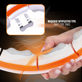 ZESTAW HULA HOP MAGNETYCZNY WHITE/ORANGE Z LICZNIKIEM HMS HHM21 + PAS WYSZCZUPLAJĄCY BR1313